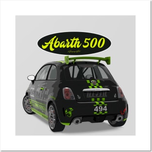 ABARTH 500 494 Back Posters and Art